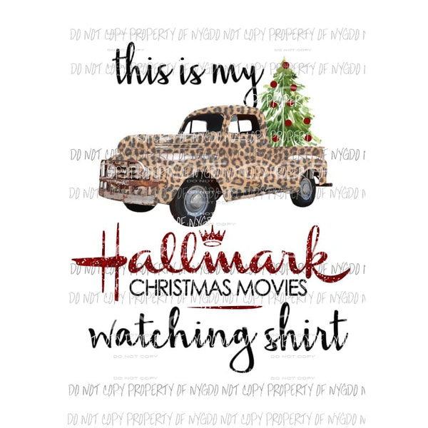 This is my hallmark shirt leopard truck # 2 Red Sublimation transfers Heat Transfer
