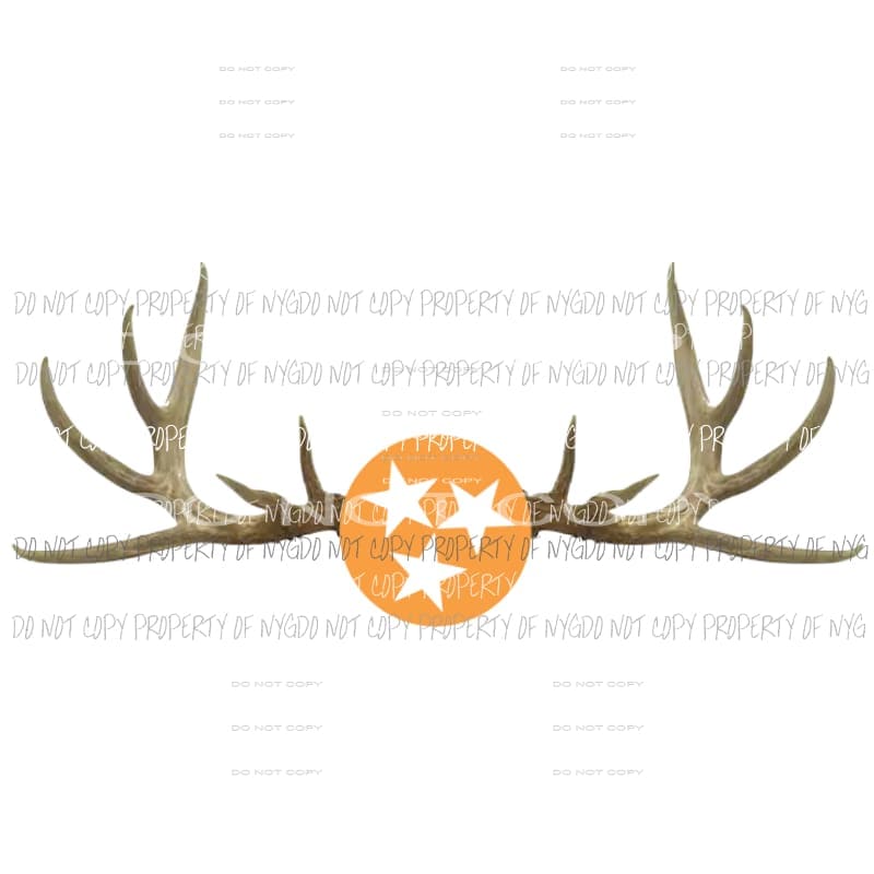 martodesigns - Tri Star Deer antlers Sublimation transfers