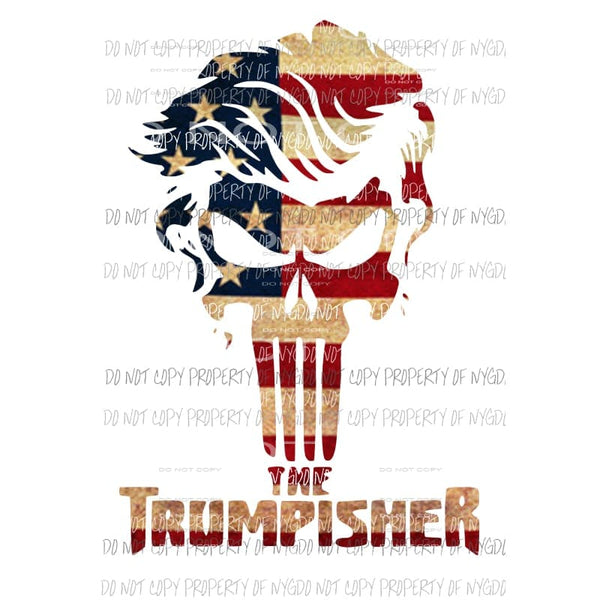 Trump #6 The Trumpisher red white blue Sublimation transfers Heat Transfer