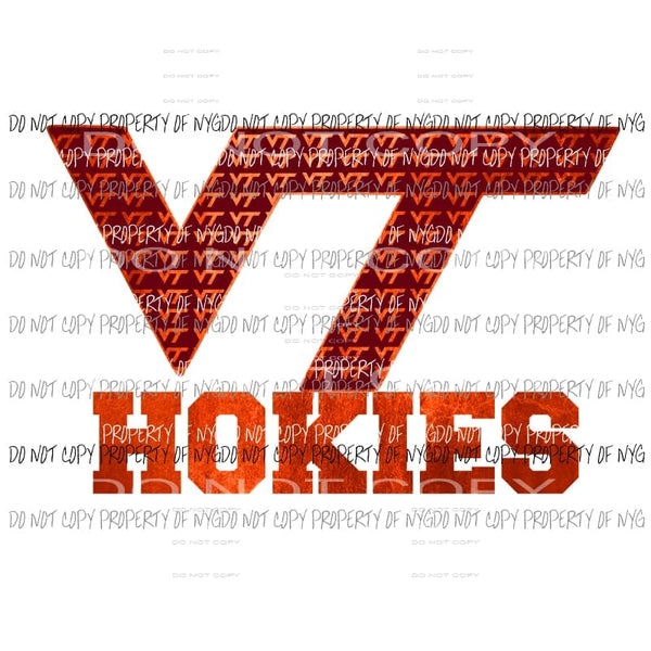 VT Hokies Virginia Tech #2 Sublimation transfers Heat Transfer