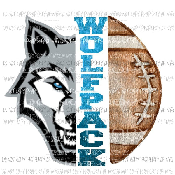 Wolf pack 1 football Sublimation transfers Heat Transfer