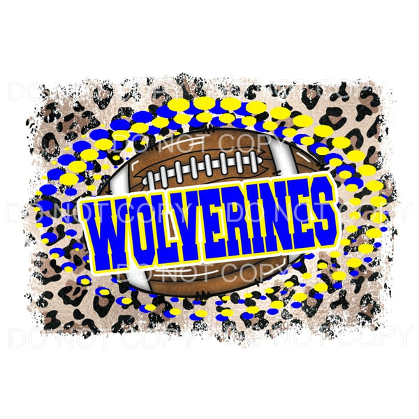 Wolverines football # 567 Sublimation transfers - Heat 