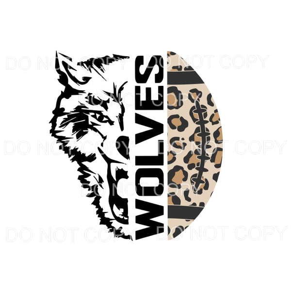 Wolves Football Leopard #244 Sublimation transfers - Heat 