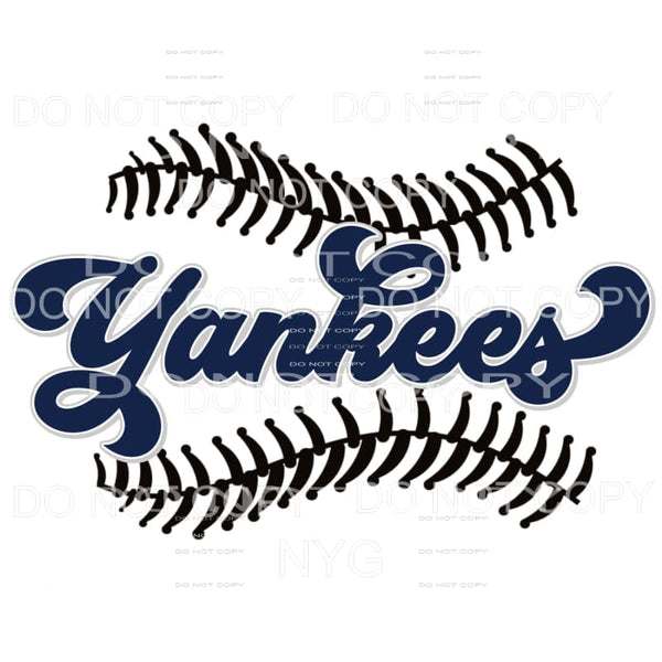 Yankees Baseball Stitching New York Sublimation transfers - 