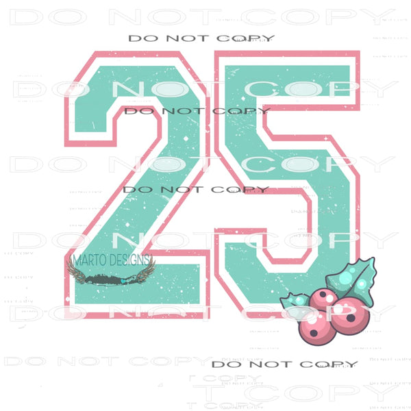 25th Christmas #6973 Sublimation transfers - Heat Transfer