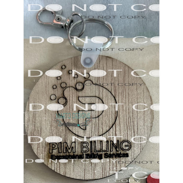 3 inch wood Keychain painted or unpainted