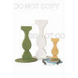 4 inch Interchangeable Candle stick Digital Laser Cut SVG