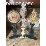 4 inch Interchangeable Candle stick Digital Laser Cut SVG