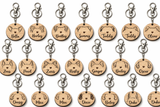 wood Keychain Custom Dog you add your own essential oil # 9997