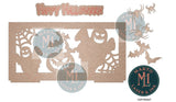 Halloween Small Bench Interchangeable Back insert DIGITAL # 9013 Laser Cut SVG File – Instant Download