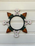 Bunny and carrots Easter DIGITAL #1203 Tealight candle holder  INTERCHANGEABLE Laser Cut SVG File – Instant Download