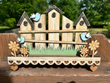 Stacker Interchangeable Base # 3000  4 slots Wood Laser Blank | DIY Craft Cutout | Paint-Ready