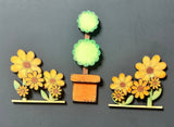 Stacker Add Ons Daisy and tree 2 trees and 2 daisy included # 3004 Wood Laser Blank | DIY Craft Cutout | Paint-Ready