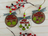 Grinch Ornament Digital Laser Cut SVG File – Instant Download