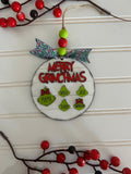 Grinch Ornament Digital Laser Cut SVG File – Instant Download