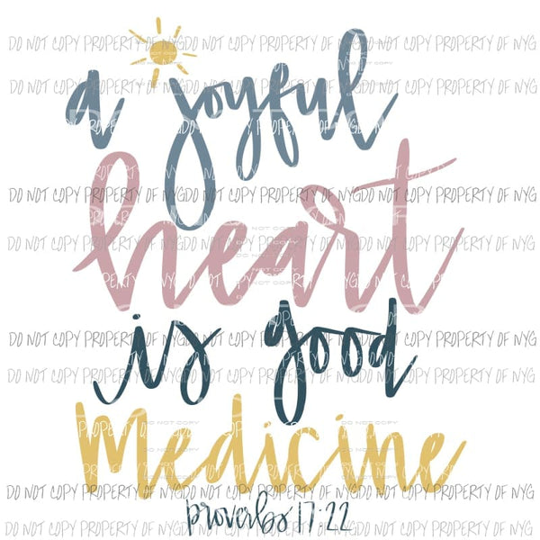 a joyful heart Sublimation transfers Heat Transfer