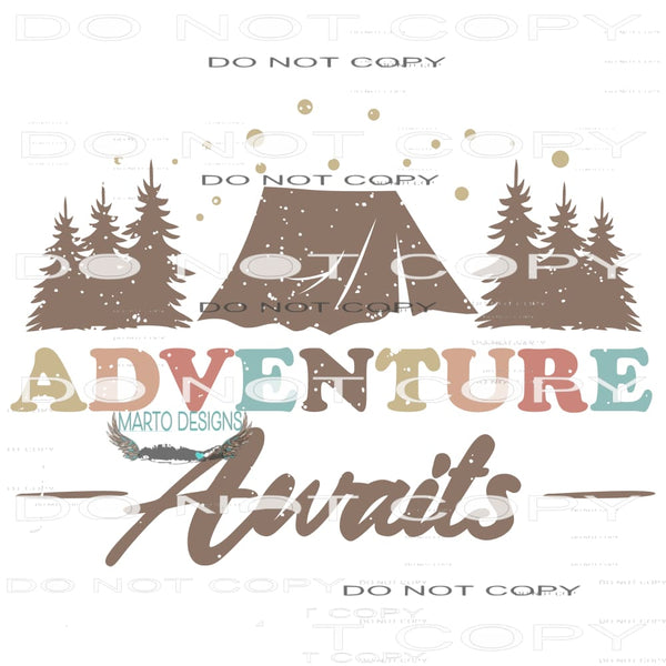 Adventure Awaits #11016 Sublimation transfers - Heat