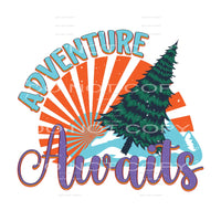 Adventure Awaits #5117 Sublimation transfers - Heat Transfer