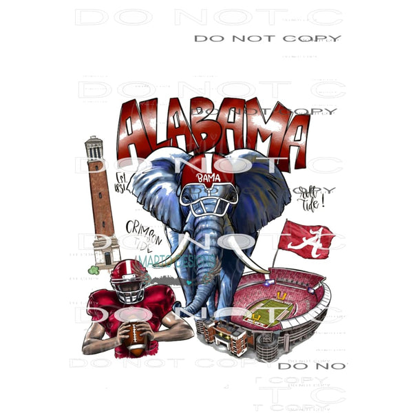 Alabama # 4420 Sublimation transfers - Heat Transfer Graphic