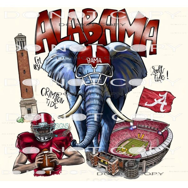 Alabama #6933 Sublimation transfers - Heat Transfer Graphic