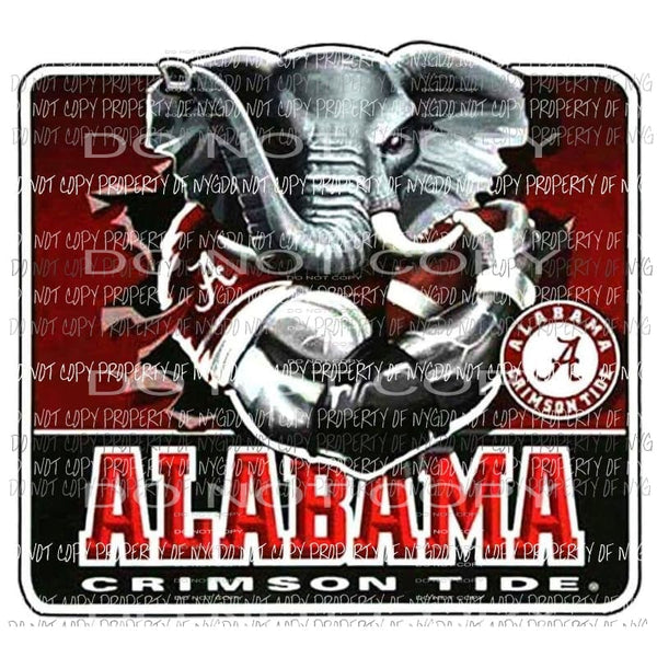 Alabama elephant # 20 Sublimation transfers Heat Transfer