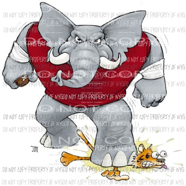 Alabama Elephant # 36 Sublimation transfers Heat Transfer