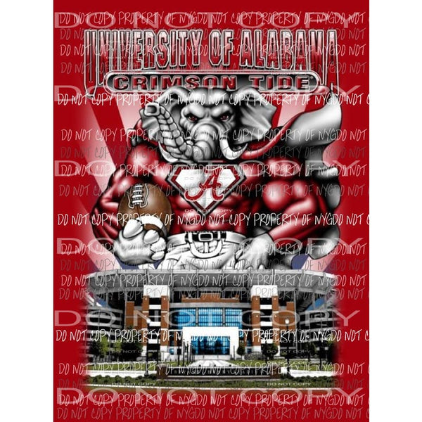 Alabama Elephant # 37 Sublimation transfers Heat Transfer