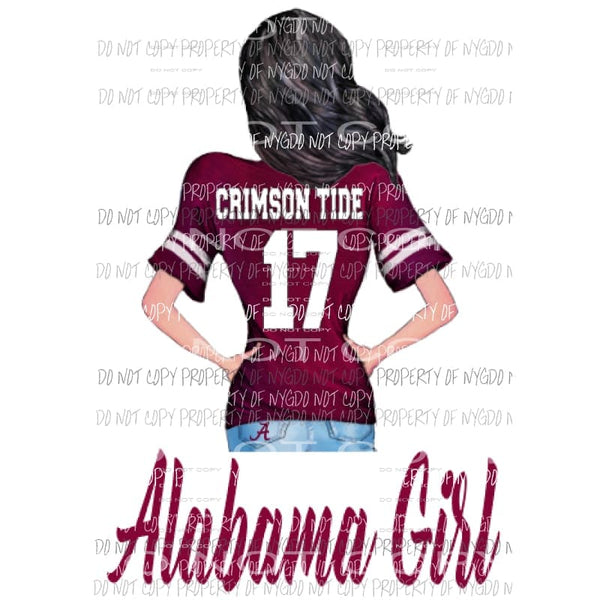 Alabama girl Sublimation transfers Heat Transfer