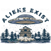 Aliens Exist #11038 Sublimation transfers - Heat Transfer