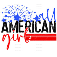 All american girl # 503 Sublimation transfers - Heat