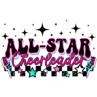 All Star Cheerleader # 502 Sublimation transfers - Heat