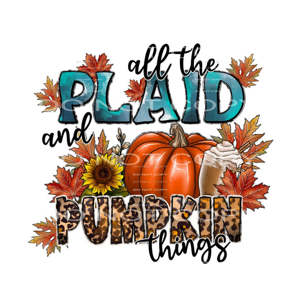 All the plaid and pumpkin things # 582 Sublimation transfers