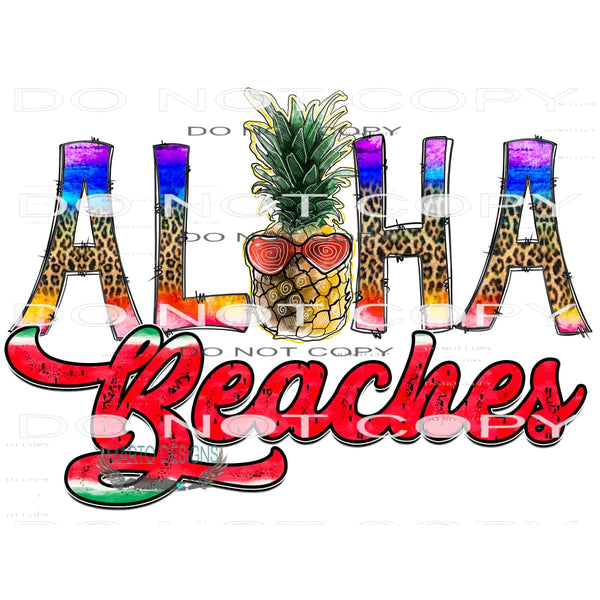 Aloha Beaches #10444 Sublimation transfers - Heat Transfer