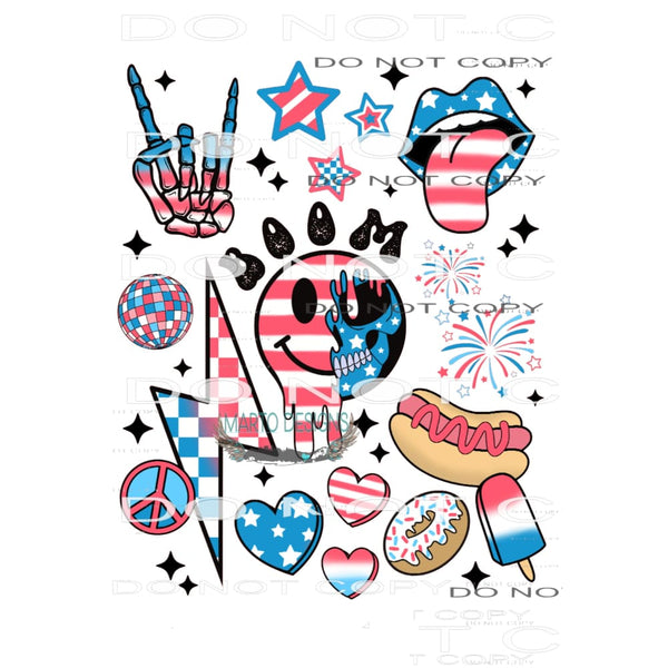 America #6670 Sublimation transfers - Heat Transfer Graphic