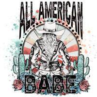 America babe # 9933 Sublimation transfers - Heat Transfer