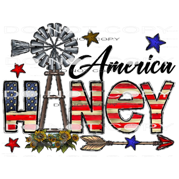 America Honey #10600 Sublimation transfers - Heat Transfer