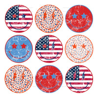 America Smiley #5299 Sublimation transfers - Heat Transfer