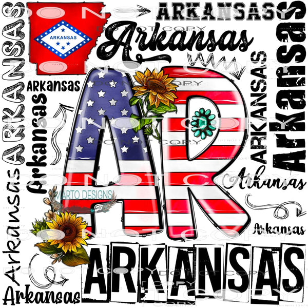 American Arkansas #10804 Sublimation transfers - Heat