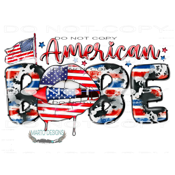 American Babe #10855 Sublimation transfer - Heat Transfer