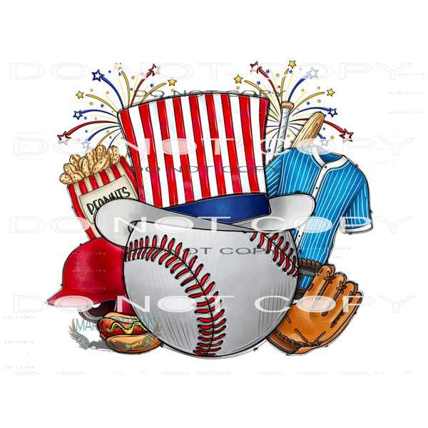 American Baseball #10947 Sublimation transfer - Heat