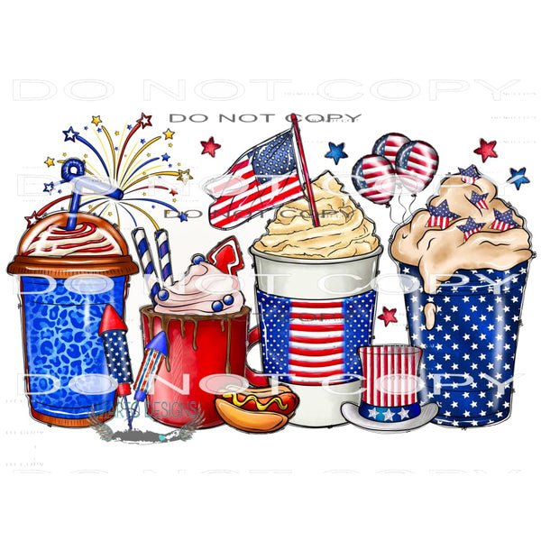 American Coffee #10878 Sublimation transfer - Heat Transfer