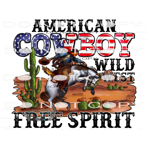 American Cowboy #10807 Sublimation transfers - Heat