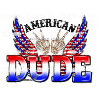 American Dude #10928 Sublimation transfer - Heat Transfer