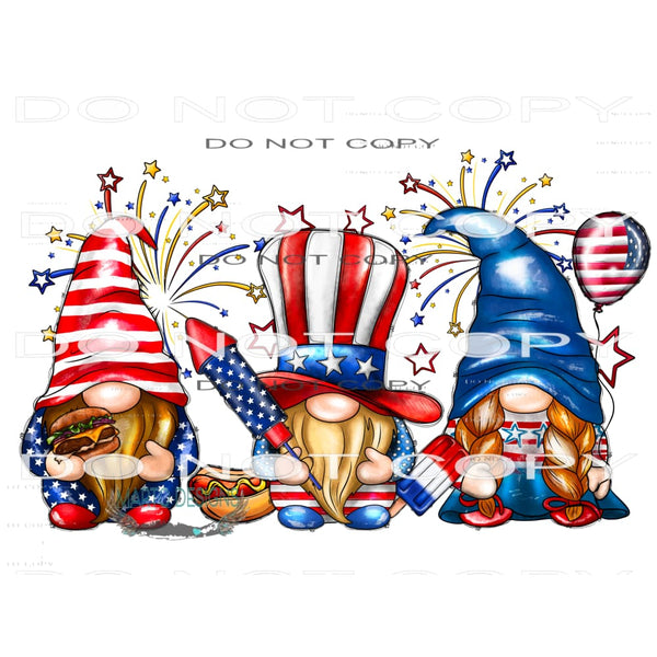 American Gnome #10840 Sublimation transfers - Heat Transfer