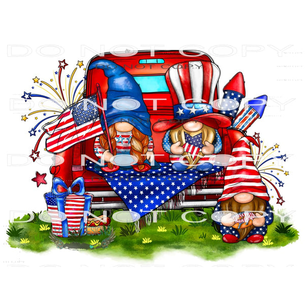 American Gnome Truck #10865 Sublimation transfer - Heat