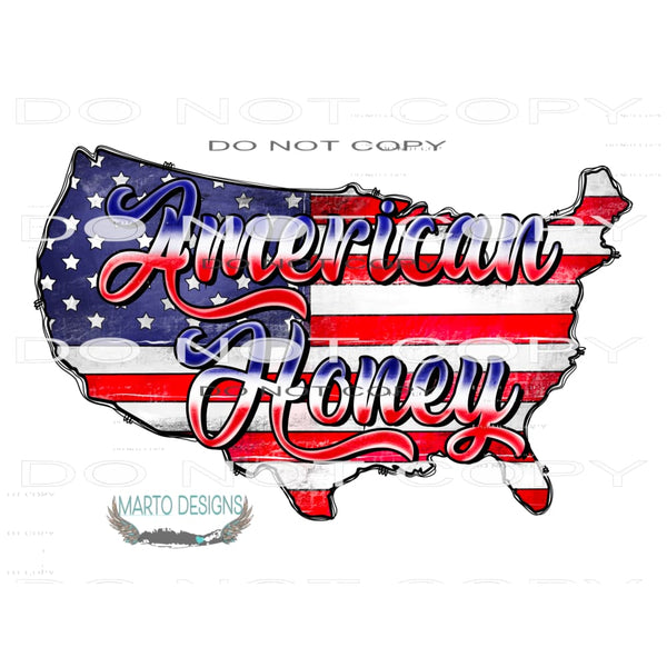 American Honey #10899 Sublimation transfer - Heat Transfer