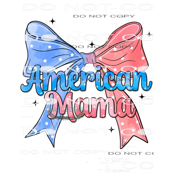 American Mama #10341 Sublimation transfers - Heat Transfer