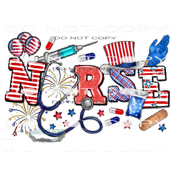 American Nurse #10832 Sublimation transfers - Heat Transfer