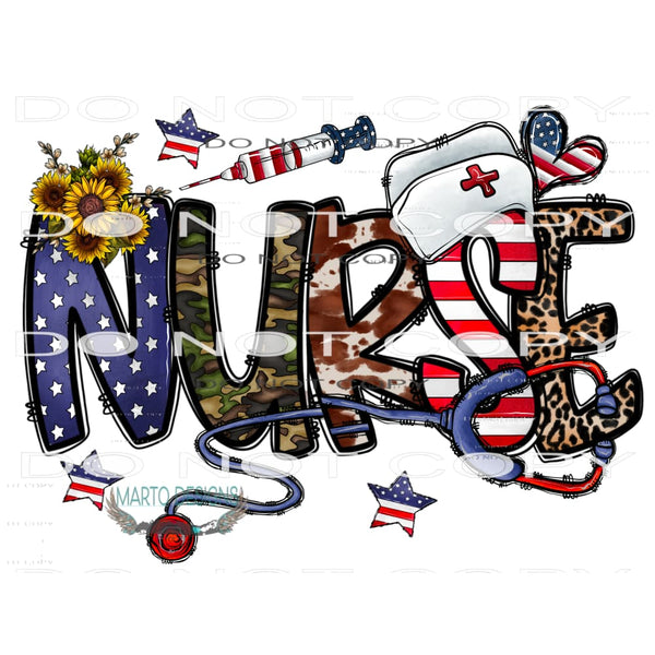 American Nurse #10834 Sublimation transfers - Heat Transfer