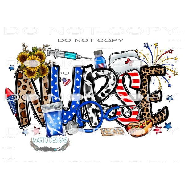 American Nurse #10835 Sublimation transfers - Heat Transfer